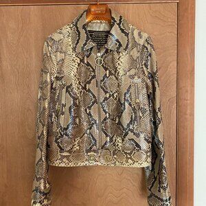 COACH PYTHON KATE JACKET EXOTIC COLLECTION Size 8